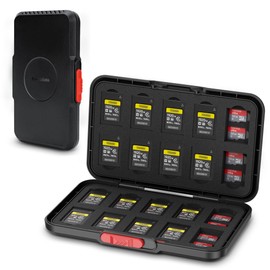 Pop Up Style CFexpress Type A Card Case,60 Slots Memory Card Holder for 20 CFexpress Type-A Cards & 40 MicroSD/MicroSDXC/MicroSDHC/MSD Cards, Portable TF CFA Memory Card Case(NOT Fits Large SD Cards)