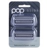 Pop Sonic Glide Shaver Replacement Foil Heads - Silver -