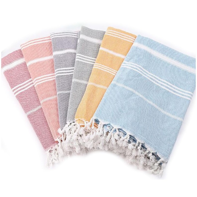 FEBE Beach Towel Bath Towel Green Cotton 180 x 80