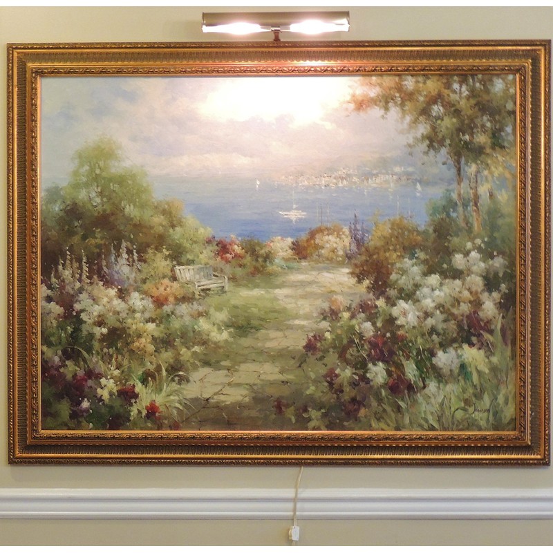 House of Troy A14-71 Advent Picture Light, 14", Antique Brass