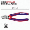 WORKPRO 6” Wire Cutters Heavy Duty CRV Steel, Diagonal Pliers