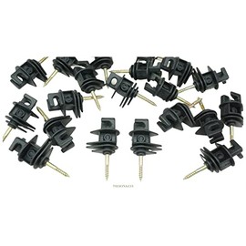 20 x Screw In Heavy Duty Electric Fencing Insulators