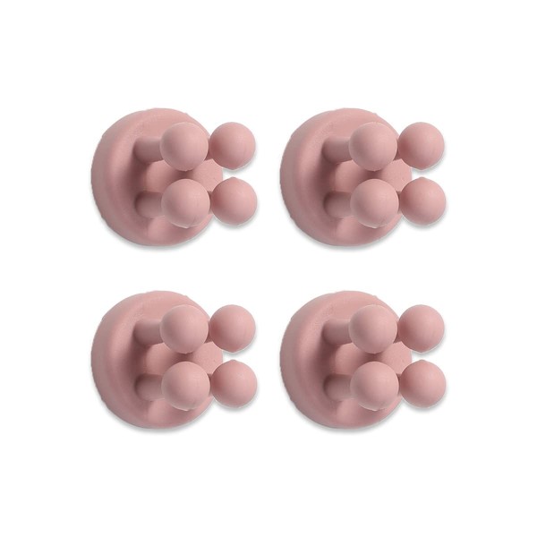 4 Pcs Silicone Waterproof Toothbrush Holders,Multi-Function Self Adhesive Hooks for