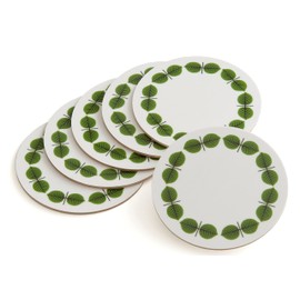 Stig Lindberg Set of 4 Coasters "Bersa" by Stig Lindberg Green D10cm