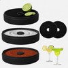 3 Tier Bar Glass Rimmer for Margarita & Cocktail, Black