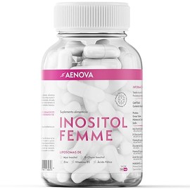 Inositol Myo, D-Chyro 40:1 en Cápsulas. Myo-Inositol + D-Chiro 40:1 en Nanotecnología Liposomal – Zinc, Vitamina D3, Vitamina B6 y Ácido Fólico – AENOVA – 180 cápsulas