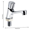 Public Ktchen Bathroom Chrome Plated Self Closing Water Saving Time