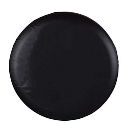 Spare Tire Cover, Black Wheel Cover Waterproof PVC Leather Dust-Proof Universal Fit for Jeep, Trailer, RV, SUV, Camper and Vehicle (14 Inch)