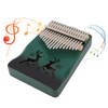 Finger Thumb Piano 17 Keys Exquisite Engraved Pattern Wood Kalimba