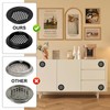 12 Pieces Round Ventilation Grille, Ventilation Opening Stainless Steel, Rust-Proof,