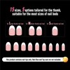 NOVO OVO White French Tip Oval Nail Tips, Press on