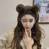 Cute Fluffy Bear Ear Headband for Women White Headband 2ea