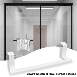 Towel Racks for Bathroom Door | Stainless Steel Household Towel Rack - Rustproof No Drilling Towel Hanger, Over Cabinet Towel Rack for Hand Towels, Rags