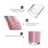 Outanaya 2sets Plastic Material Lip Peel Off DIY Lipstick Tubes