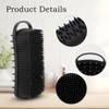 2 PCS Soft Silicone Body Scrubber, 2 in 1 Exfoliating