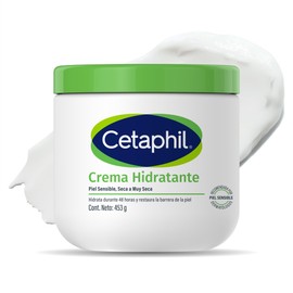 CETAPHIL Crema Hidratante 1 pz 453 g Restablece la Barrera Natural de la Piel en 1 Semana Recomendada por Dermatólogos para Piel Sensible             