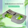 Solid aluminum alloy Mini level ruler portable mini level bubble