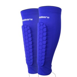 LCBYOG Shin Pads Kids Soccer Shin Guards Children Crashproof Football Calf Protectior Leg Sleeve Teenagers Training Leg Protection (Color : Blue, Size : S)