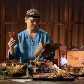 3-month supply of the more concentrated Kim O-gon Green Ginseng Cultivated Root Gold + 10 Agarwood Pills / 더진한 김오곤 녹용산삼배양근골드 3개월분+침향환10환