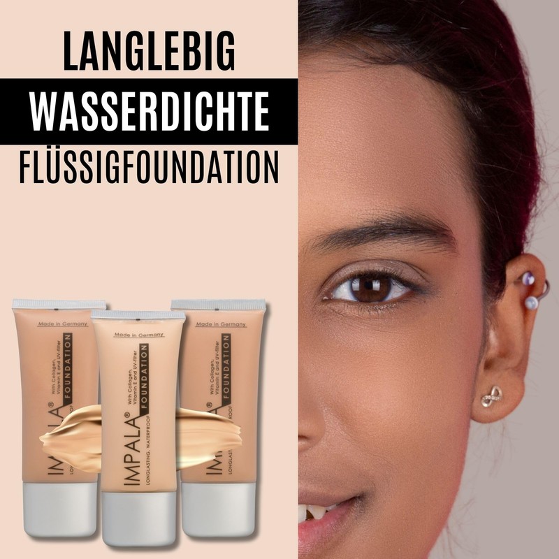 IMPALA | Lang anhaltende Make-up-Grundierung Farbe 01 | Voll abdeckende