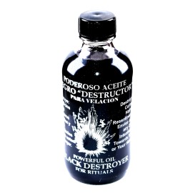 BLACK DESTROYER OIL (ACEITE NEGRO DESTRUCTOR) FOR SPELLS & ANOINTING 4 OZ (59ml)