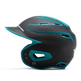 Boombah DEFCON Batting Helmet Sleek Profile Black/Teal - Size Junior 6 1/4" - 7"