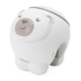 Chicco First Dreams Polar Bear Projector, 2-in-1 Cradle and Bed Projector, Children's Night Light, Aurora Borealis Projection, Relaxing Classical Music and Nature Sounds, Toy, 0 Months +, Neutral