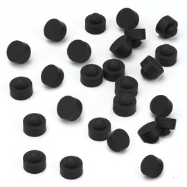 Rubber Push-in Bumper Tight-Grip Stem - for Use in 1/16" Panel Thickness Fits 1/4" Hole - Bumper is 1/2" Diameter 1/4" Height -26 Pack