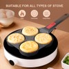 Bobikuke Fried Egg Pan with Removable Handle, Pancake Pan Induction