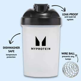 Myprotein Unisex Adult Mini Bottle Shaker - Black, 400 ml (Pack of 1)