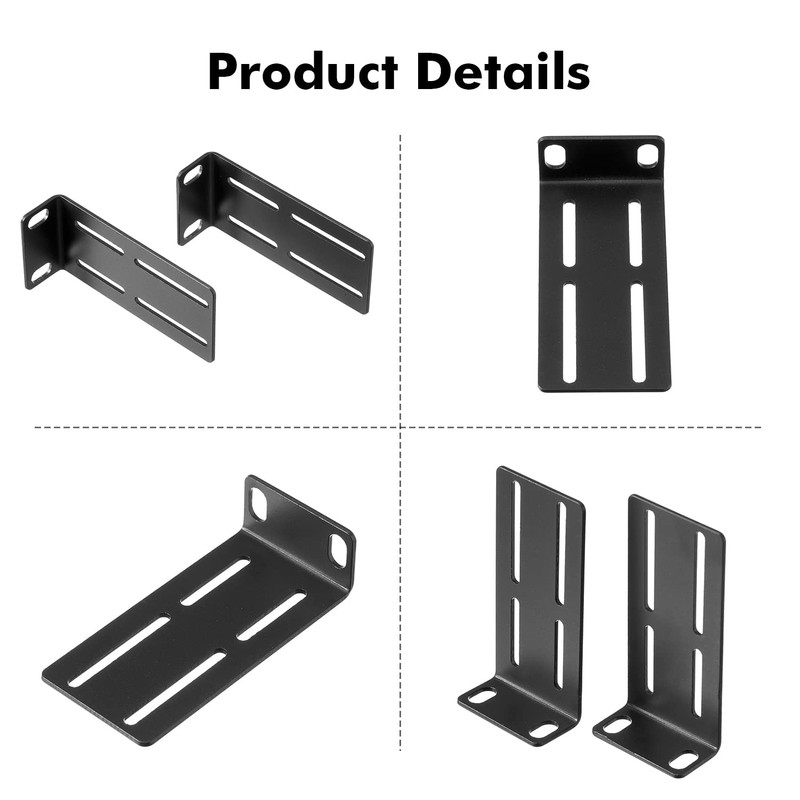 Adjustable Rack Mount Kit for 19 inch Switch, Rack Ears
