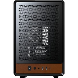 MONTECH Heritage PRO mATX, Compact Leather Gaming Chassis with Signature Handle Design, Supports RTX 50 Series GPUs, ATX PSU, and 360mm AIO, 4 Pre-Installed Fans, Headphone Hanger - Black (PRO)