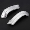 Pair of Wing Mirror Indicator Turn Signal Light Lens LED