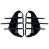 2 PCS Front Rear Bumper Spoiler Side Vent Cover Canard