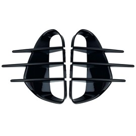 2 PCS Front Rear Bumper Spoiler Side Vent Cover Canard Splitter Trim Fit for Kia Stinger 2018-2023 Glossy Black