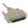 Cable Leader DB9 Female to DB25 Male Null Modem Cable