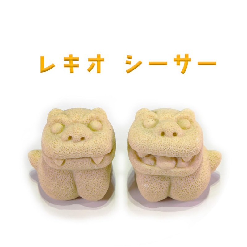 Kubakasaya Guardian Lion Lucky Charm Entrance Pair Okinawa Ryukyu Okinawa