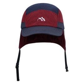 Clape Warm Earflap Baseball Caps 5 Panel Winter Cap Woolen Dad Hat Foldable Ear Protection Trapper Hat Thermal Aviator Cap