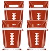 50 Pieces Football Gift Bags with Handle, Plastic Treat Candy