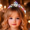 DRESBE Light Up Crystal Tiaras LED Rhinestone Crown Headband Princess