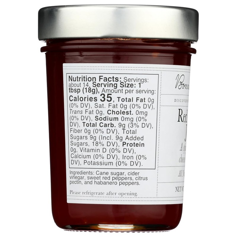 All Natural Jam, Red Pepper Jelly 8.75oz