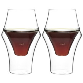 KRUVE EQ Excite Handmade Double Wall Clear Coffee Glasses 150ml (Pack of 2)