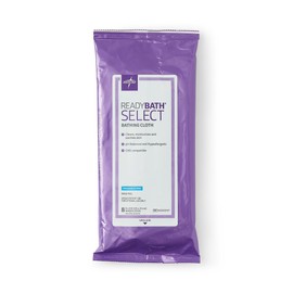 Medline ReadyBath SELECT Medium-Weight Wash Cloth, Fragrance Free, 8/Pack