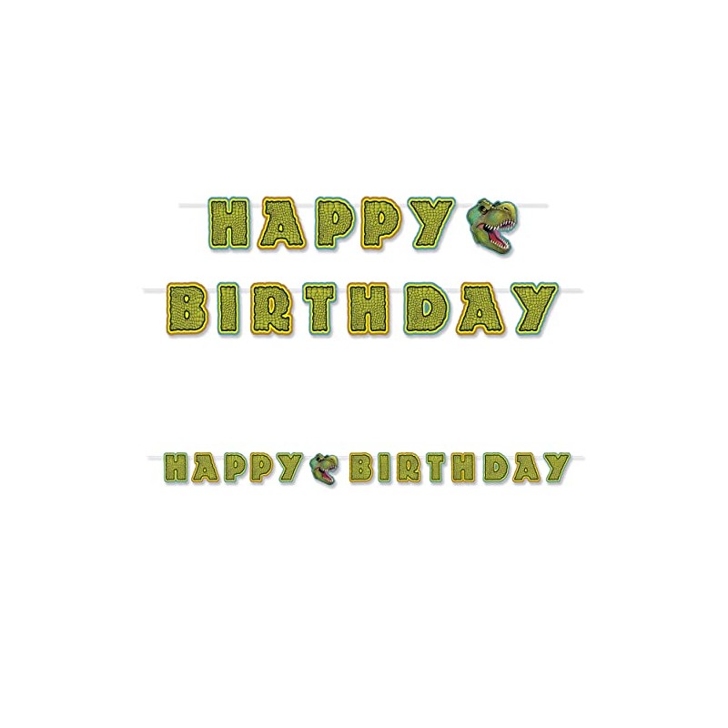 Beistle Birthday Dinosaur Streamer