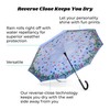 Totes Auto Reverse Close Windproof Stick Inbrella with Water Repellent