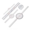 5Pcs Finger Small Joint Goniometer Clear Scale Transparent PVC Finger