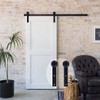CCJH Sliding Barn Door Hardware Kit 4FT Track for Max