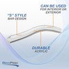 RecPro RV Acrylic Entry Door Grab Handle | 1" L