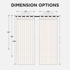 Joydeco 90 Inch 60% Blackout White Curtains 2 Panels, Elegant
