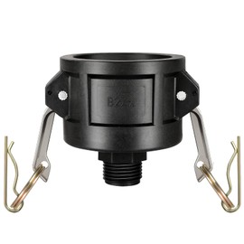 275 330 Gallon IBC Tote Fittings, Huazu IBC Tote Tank Drain Adapter 2 Inch Camlock Fittings to 3/4 Inch Male Garden Hose Thread for IBC Tote Containers and Garden Hose Fittings